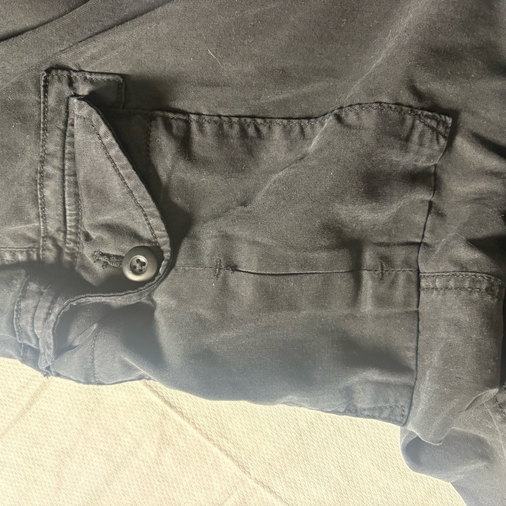 American Eagle Cargo Jogger Pants Black Utility Streetwear Women - Picture 10 of 11